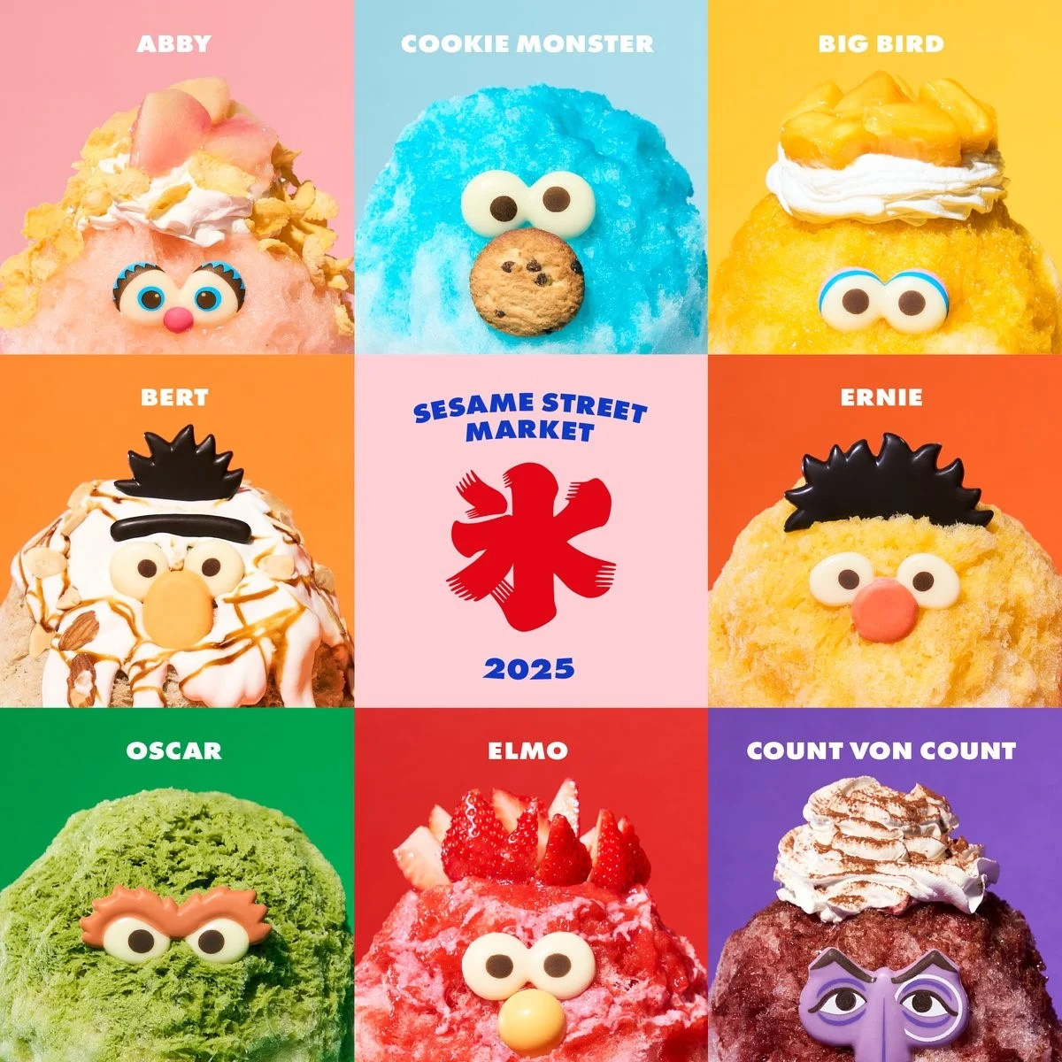 Sesame Street キャラクターかき氷